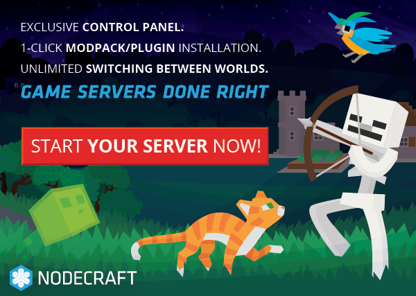 Exclusive Control Panel, 1-click modpack/plugin installation, unlimited switching between worlds. Start your server now!